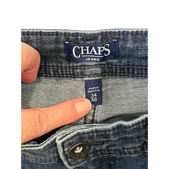 Chaps Slim Straight Fit Jeans Mens 34x30 - Picture 3 of 5
